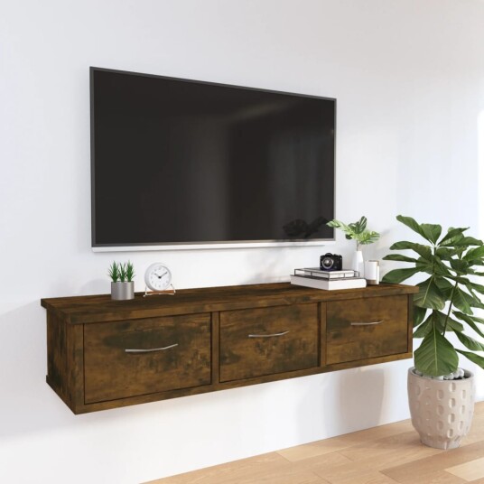 vidaXL TV-benk r?kt eik 88x26x18,5 cm konstruert tre vidaXL TV-benk r?kt eik 88x26x18,5 cm konstruert tre