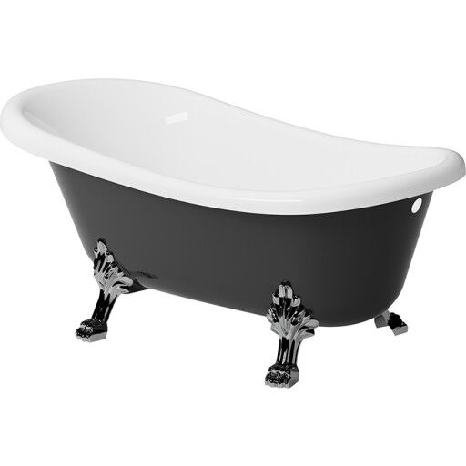 Westerbergs Victoria 157 badekar 1570x750 mm, Løveføtter, Krom