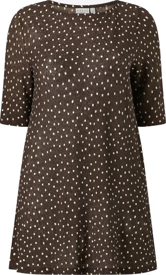 KAFFE Curve Tunika KCmyra Jersey Tunic Brun