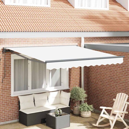 Innvendbar Markise Hvit 350x250 cm Innvendbar Markise Hvit 350x250 cm