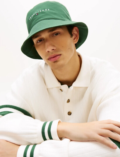 Tommy Hilfiger Tjm Linear Logo Bucket Green ONE SIZE