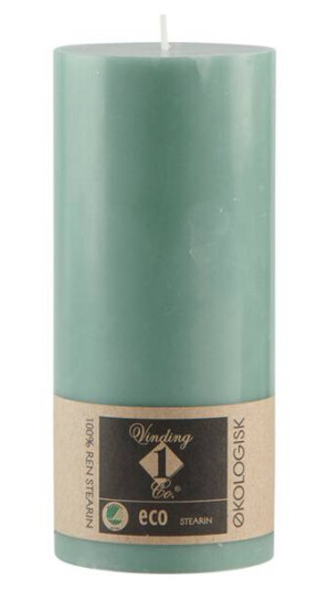 Økologisk kubbelys Dusty Green fra Vinding