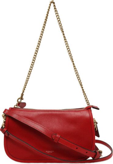 Coach Coach Waverly Leather Bag Scarlet Red ONE SIZE Coach Coach Waverly Leather Bag Scarlet Red ONE SIZE
