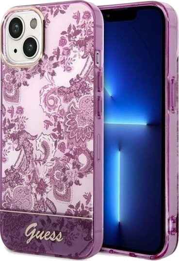 Dėklas Guess Guhcp14mhgplhf Iphone 14 Plus 6,7" Fuksijos / Fuschia Kieto Dėklo Porceliano Kolekcija