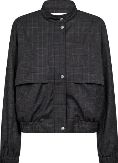 Co" Couture Eloracc Check Jacket   DARK GREY   M
