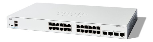 Cisco Catalyst 1200-24T-4G - Switch - L3 - Smart - 24 X 10/100/1000 + 4 X Gigabit Sfp - Rackmonterbar