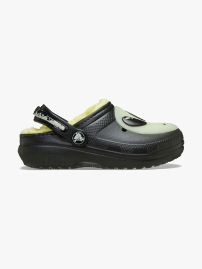 Crocs Classic Alien Kids Fôrede Tøfler Black 25 26