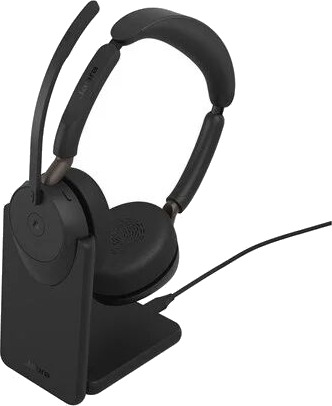 Jabra Evolve3 65 MS - USB-C with Dongle - Stereo (Incl. Charging Stand)