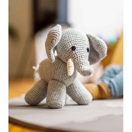 Manfreds Elefant av Milla Billa Garnpakke til Manfreds Elefant Str 20cm