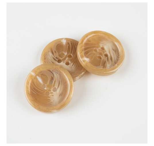 Marmorert knapp Blank Beige 25mm Marmorert knapp Blank Beige 25mm