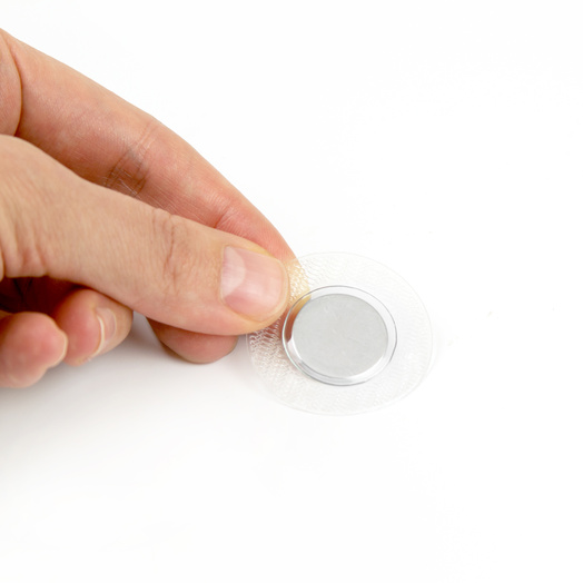 SuperMagneter Sterk Symagnet Ø 18 X 2 Mm I Plastlomme   Magnetknapper Til Påsying