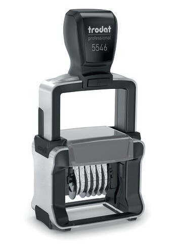 Trodat 5546 Blekkgjør Seg Selv Nummerstempel 4 X 27 Mm Sort Rustfritt Stål Sort Austrian Ecolabel Co2 Compensated Trodat 5546 Blekkgjør Seg Selv Nummerstempel 4 X 27 Mm Sort Rustfritt Stål Sort Austrian Ecolabel Co2 Compensated