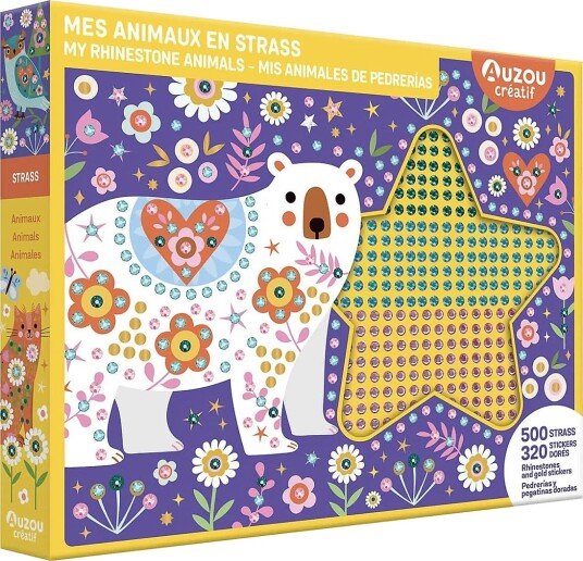 Auzou Artist Kit Rhinestone Animals Multi/patterned ONE SIZE