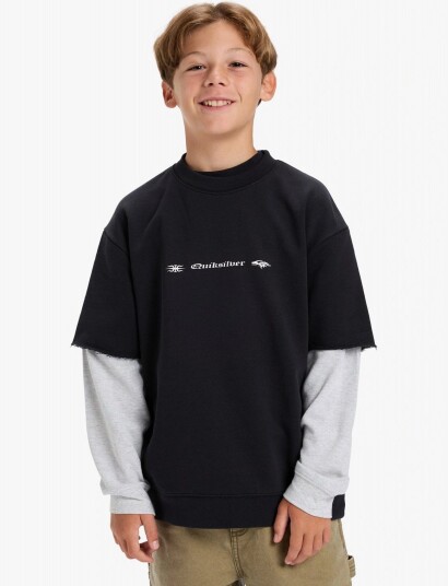 Quiksilver Openbar Crew Youth Black 10 Quiksilver Openbar Crew Youth Black 10