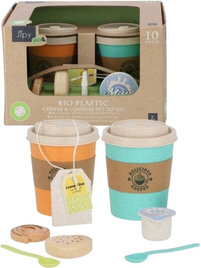 Jipy Bioplast Kaffesett Coffee & Cookies To Go 10 Deler