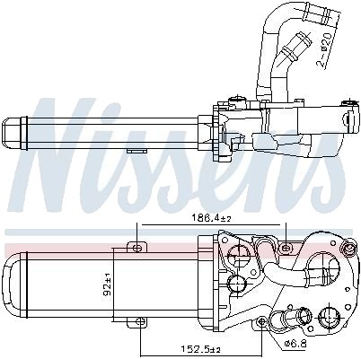 EGR-kjøler NISSENS 989412