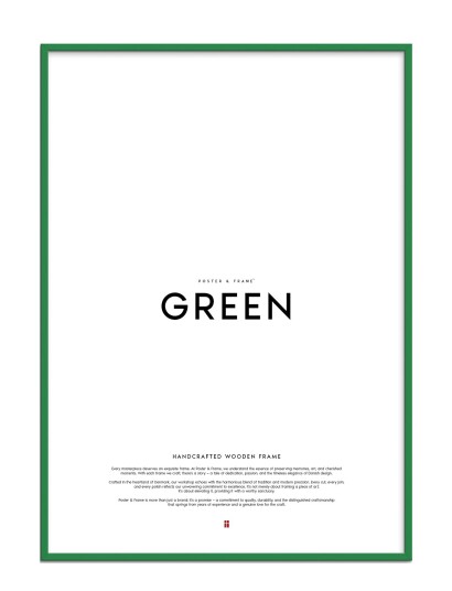 Poster & Frame Green Wood Frame Green A2 Poster & Frame Green Wood Frame Green A2