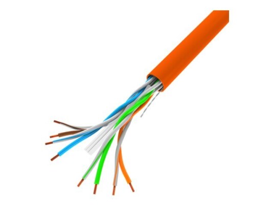 Lanberg - Samlet Kabel - 305 M - 5.6 Mm - Utp - Solide Ledere - Oransje
