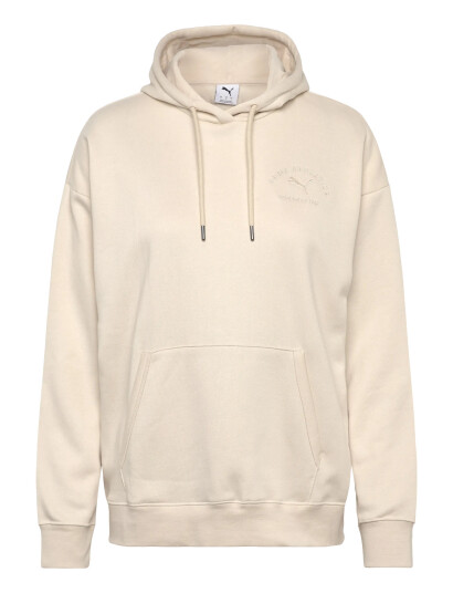 PUMA Puma Class Relaxed Hoodie Fl - Cream - XS PUMA Puma Class Relaxed Hoodie Fl - Cream - XS