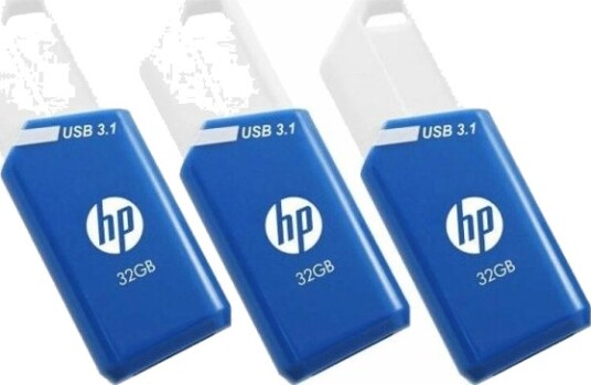 HP X755W USB-minne 32 GB USB-A 3.2 3-pk Blå Hvit HP X755W USB-minne 32 GB USB-A 3.2 3-pk Blå Hvit