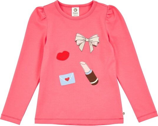 Müsli Genser Love Lettere puff Rouge Utg. Müsli 4 år (104) Genser Rosa