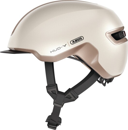 ABUS HUD Y sykkelhjelm LED Champagne Gold ABUS HUD Y sykkelhjelm LED Champagne Gold