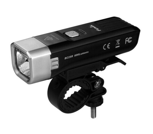 Fenix BC25R, Frontlys, Svart, Grå, IP66, LED, Hvit, 600 lm