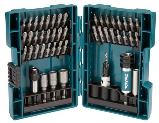 Makita D-73461 47 Deler Bits- og Forsenkersett med Magnetisk Bitsholder