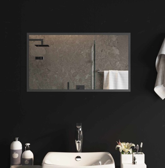 vidaXL LED Badevindu med speil Gjennomsiktig 70 x 40 cm herdet glass vidaXL LED Badevindu med speil Gjennomsiktig 70 x 40 cm herdet glass