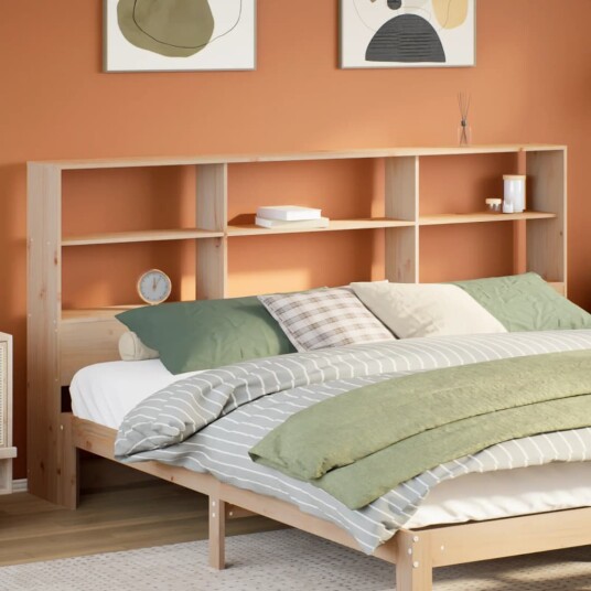 Hodegavl med oppbevaring 200 cm heltre furu 8721158396617