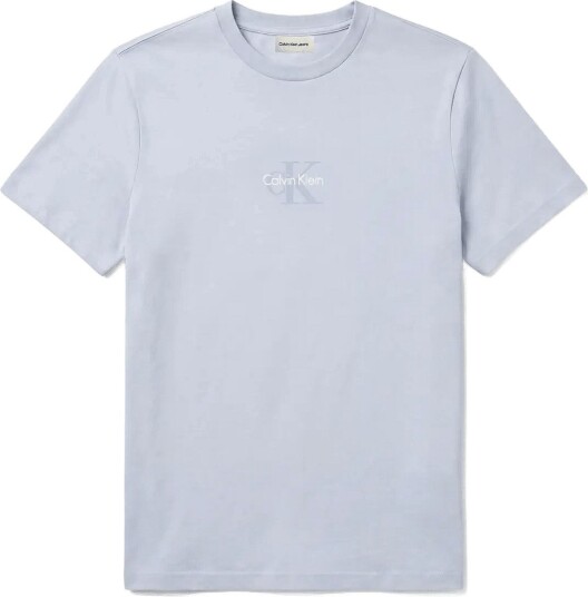 Calvin Klein Jeans Ss 30S Micro Monologo Graphic Te Blue XL