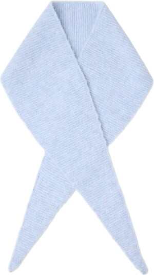 Lindex Knitted Scarf   LIGHT BLUE MELANGE   One Size