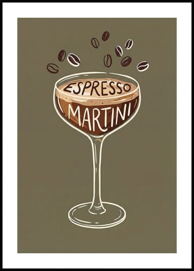 Espresso Martini Plakat Plakat / 21x30cm Espresso Martini Plakat Plakat / 21x30cm