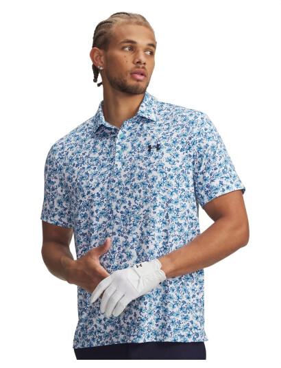 Under Armour Ua Playoff 3.0 Printed Polo   Navy   XS