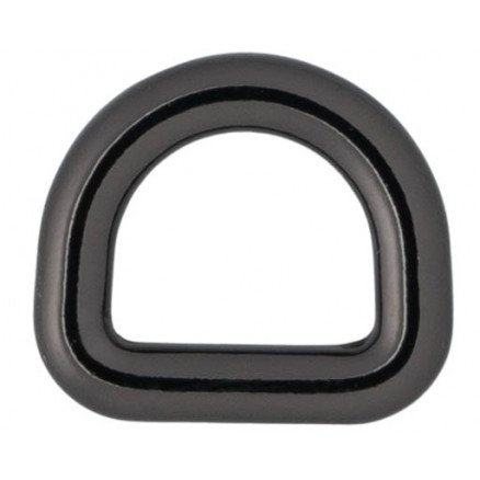 Infinity Hearts D ring Messing Gunmetal 10x10mm 5 stk 