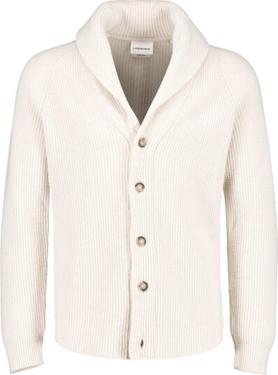 Lindbergh Lambswool Shawlcollar Cardigan CHALK WHITE L Lindbergh Lambswool Shawlcollar Cardigan CHALK WHITE L