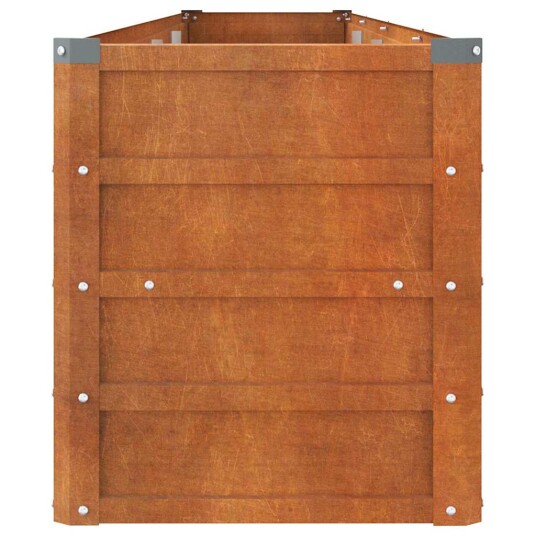 vidaXL Plantekasse grå 320x40x45 cm cortenstål
