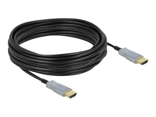 Delock 10 m HDMI-kabel med 4K og AOC - Fiberoptisk - Svart