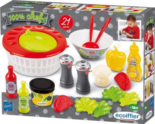 Ecoiffier Salatsett 21 Deler Fra 18 Måneder