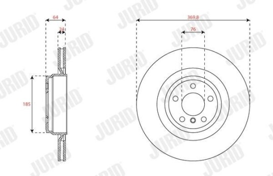 Bremseskive JURID 563515JC-1