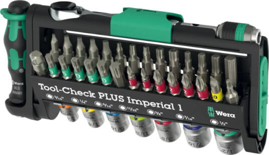Wera Tool-Check Plus Verktøysett 39 Deler med Bitsett og 1/4" Ratel