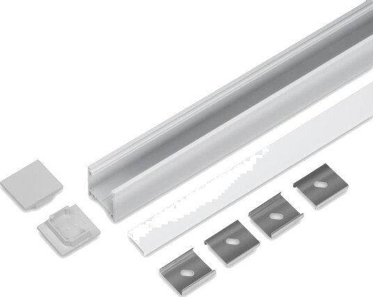 Topmet 2m sett LINEA20 + F CLICK Anodisert