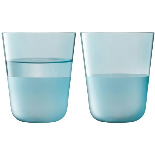 Lsa International Arc Contrast Tumblerglass 38 cl 2 pk Sky Lsa International Arc Contrast Tumblerglass 38 cl 2 pk Sky