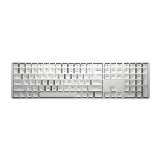 HP 970 Trådløst Programmerbart Tastatur med Bakbelysning - Sølv HP 970 Trådløst Programmerbart Tastatur med Bakbelysning - Sølv