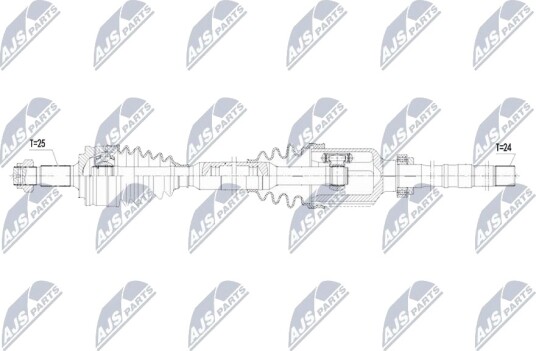 Drivaksel NTY NPW PE 120