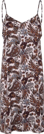 CCDK Copenhagen Jade Chemise Dress FUDGE AOP M