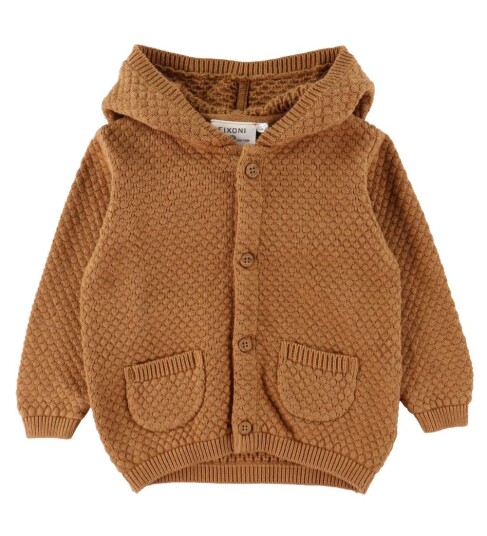 Fixoni Knit Cardigan Ls Brown 62