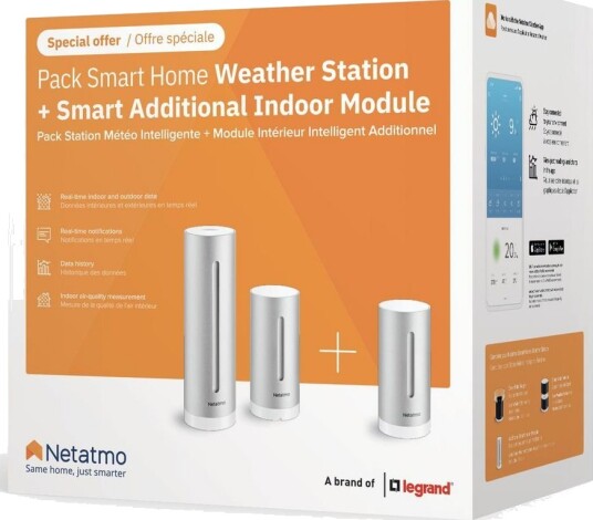 Netatmo Smart Home - Værstasjon - Grå Aluminium