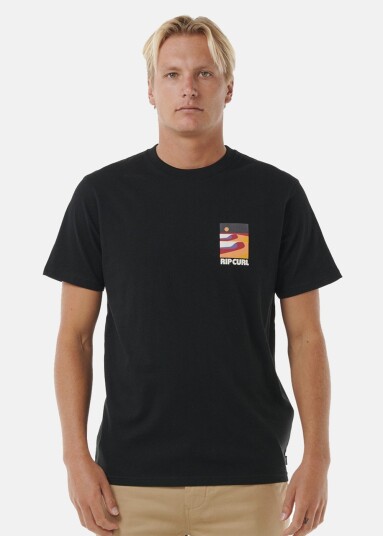 Surf Revival Lined Up Tee Black Xl T Shirts Surf Revival Lined Up Tee Black Xl T Shirts