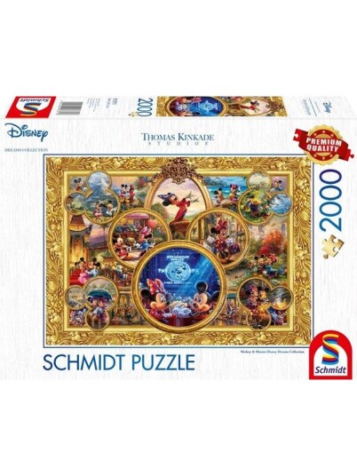 Schmidt Thomas Kinkade Studios: Disney Dreams Collections - Mickey & Minnie Gulv Schmidt Thomas Kinkade Studios: Disney Dreams Collections - Mickey & Minnie Gulv